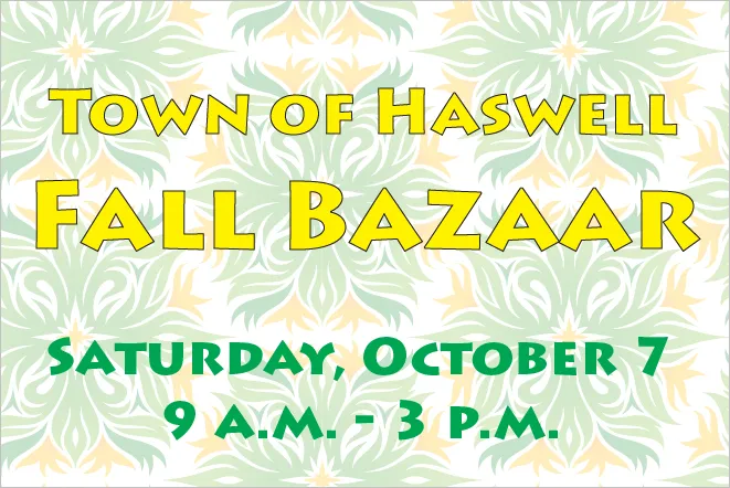 PROMO 660 x 440 Town of Haswell Fall Bazaar 2017