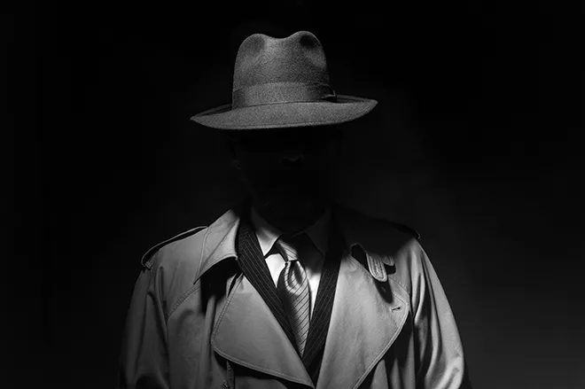 PROMO 660 x 440 Miscellaneous - Mystery Man Trench Coat Hat - iStock - cyan066