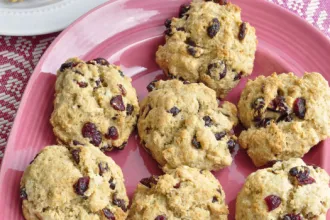 Plate with seven buttermilk scones